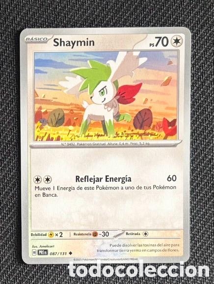 Coleccionismo cromos antiguos: 087/131 Shaymin Carta POKEMON TCG