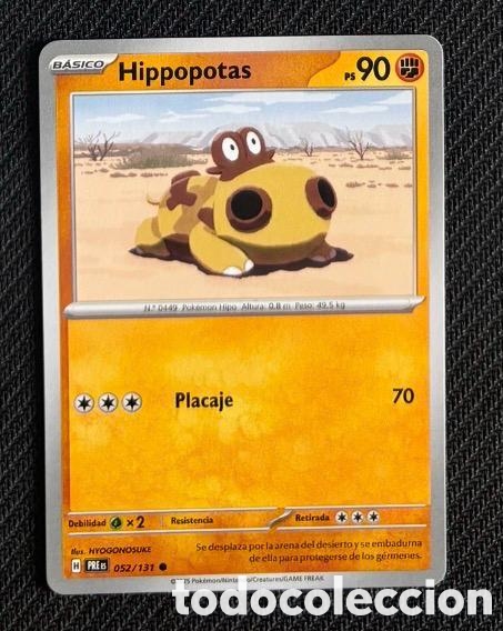 Coleccionismo cromos antiguos: 052/131 Hippopotas Carta POKEMON TCG