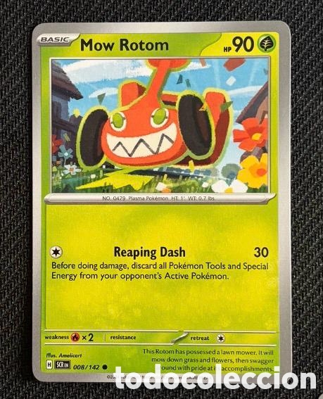 Coleccionismo cromos antiguos: 008/142 Mow rotom Carta POKEMON TCG