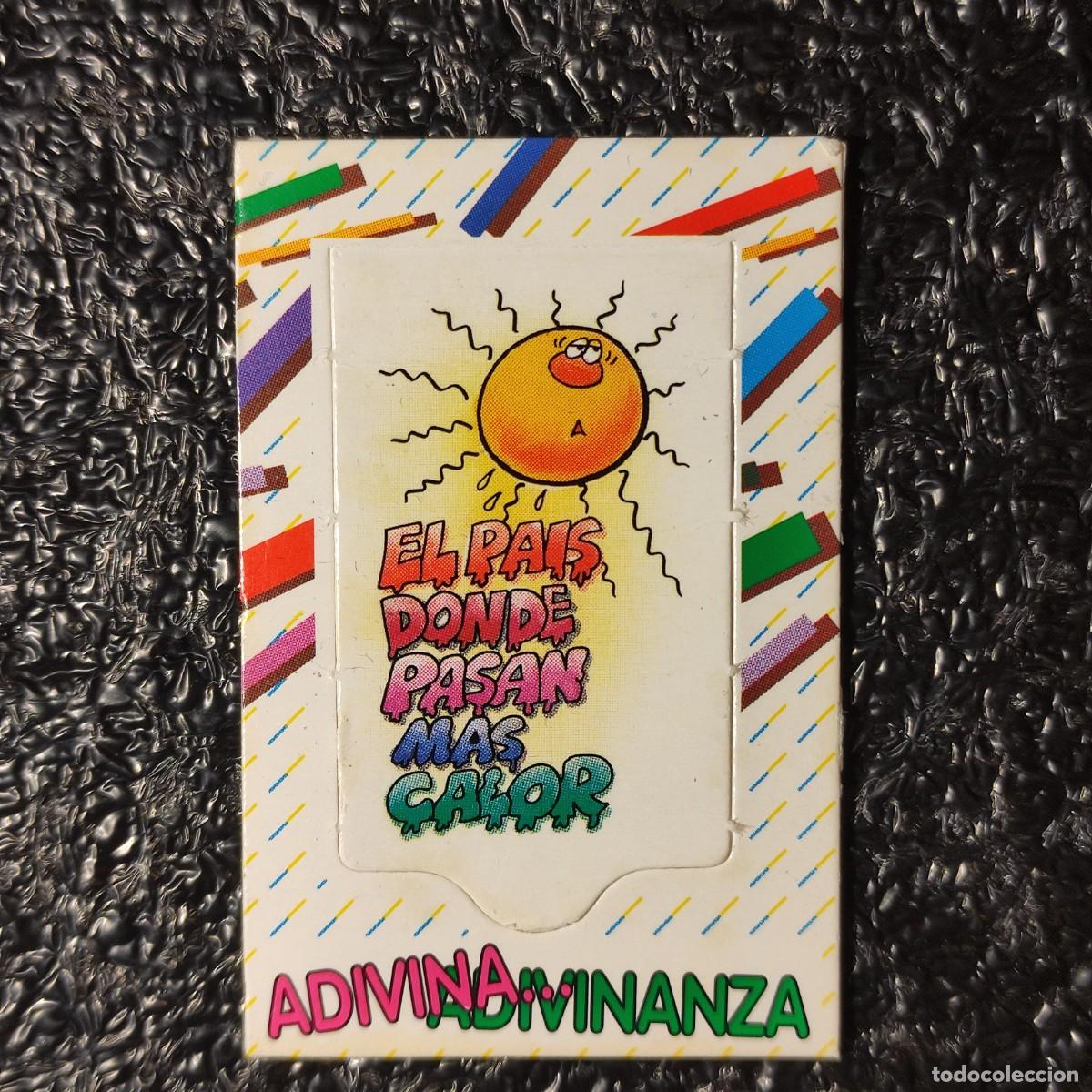 Coleccionismo cromos antiguos: CROMO BOLLYCAO . ADIVINA ADIVINANZA ** EL PAIS DONDE PASAN MAS CALOR **