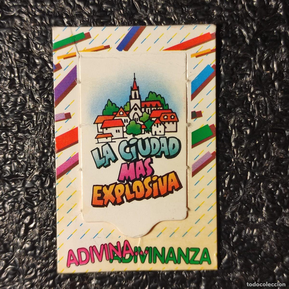 Coleccionismo cromos antiguos: CROMO BOLLYCAO . ADIVINA ADIVINANZA ** LA CIUDAD MAS EXPLOSIVA **