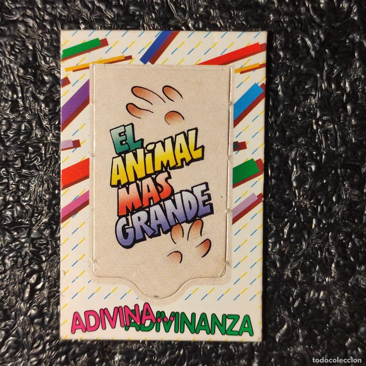 Coleccionismo cromos antiguos: CROMO BOLLYCAO . ADIVINA ADIVINANZA ** EL ANIMAL MAS GRANDE **