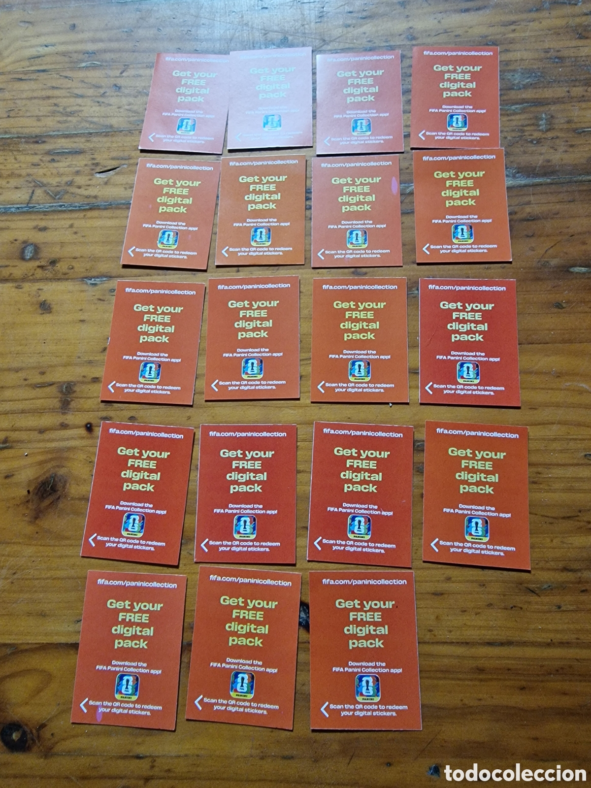Coleccionismo cromos antiguos: 19 cromos qr sin activar,get your free digital pack fifa mundial 2026,panini