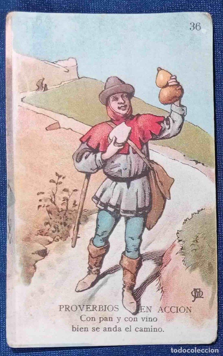 Coleccionismo cromos antiguos: PROVERBIOS EN ACCI&Oacute;N. CROMO N&ordm; 36. APEL.LES APELES MESTRES. CHOCOLATE CHOCOLATES AMATLLER.