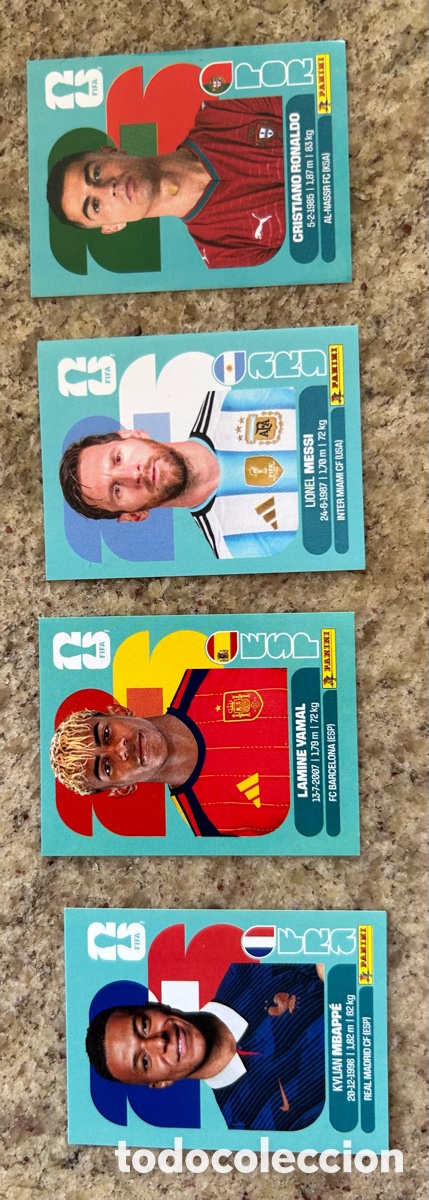 Coleccionismo cromos antiguos: MESSI,Ronaldo, Mbapp&eacute;,Lamine ,STICKER MUNDIAL 2026 PANINI FIFA WORLD CUP