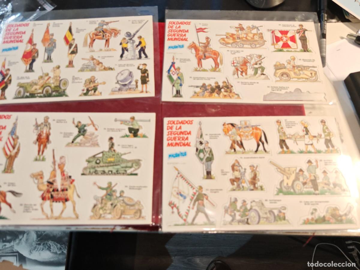 Colecionismo Cromos antigos: lote 4 troquelados phoskitos soldados de la segunda guerra mundial diferentes a falta de 1 cromo