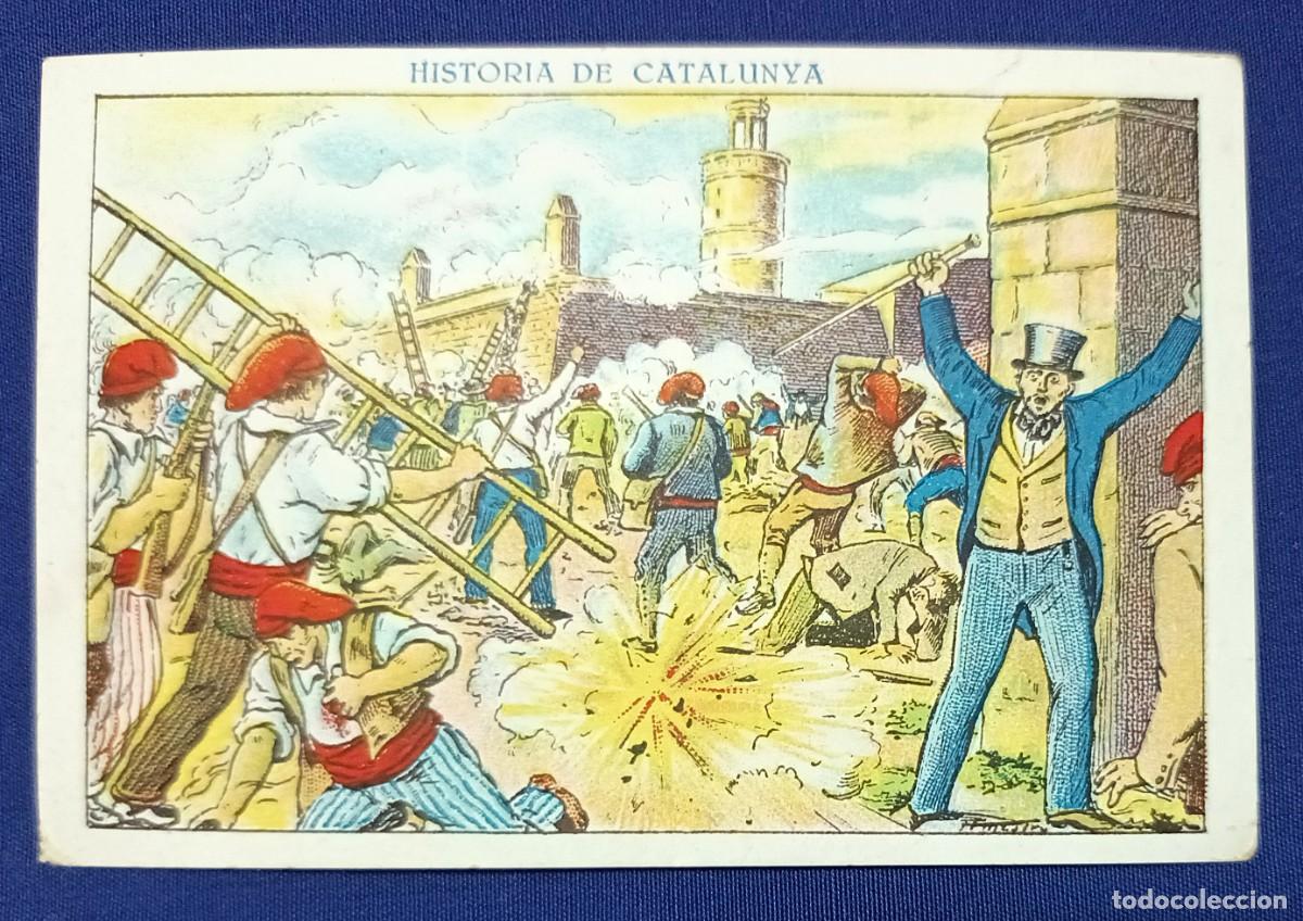 Coleccionismo cromos antiguos: CROMO HISTORIA DE CATALUNYA N&ordm; 104.XOCOLATA JUNCOSA