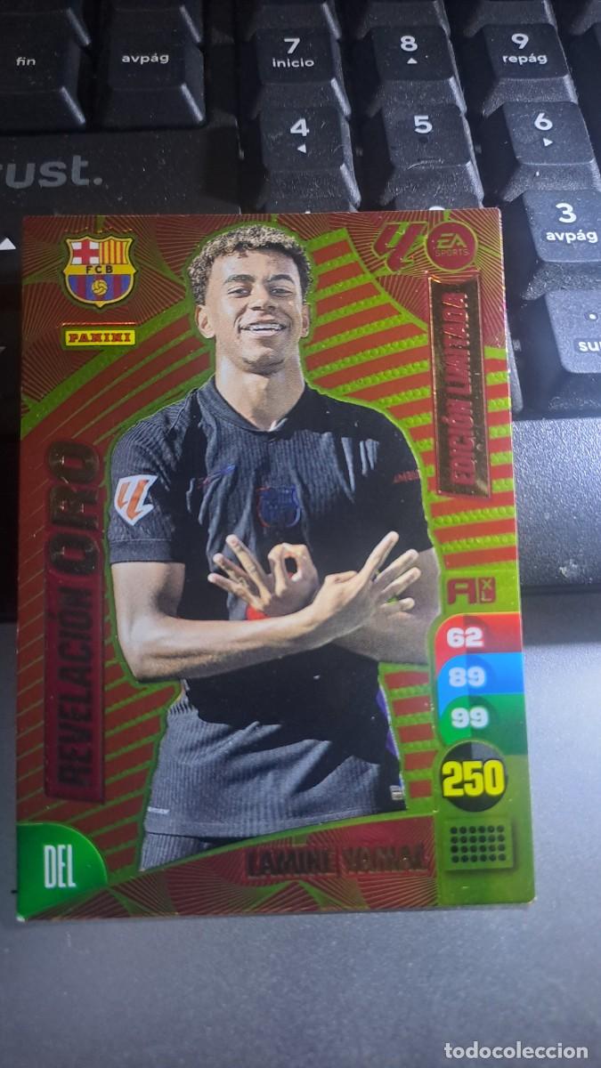 Coleccionismo cromos antiguos: ADRENALYN XL LAMINE YAMAL REVELACION ORO BARCELONA EDICION LIMITADA LIGA 2024 2025 24 25 PANINI