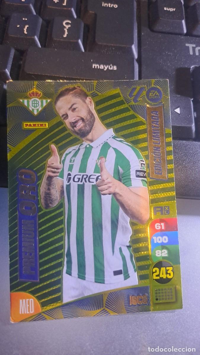Coleccionismo cromos antiguos: ADRENALYN XL ISCO PREMIUM ORO BETIS EDICION LIMITADA LIGA 2024 2025 24 25 PANINI