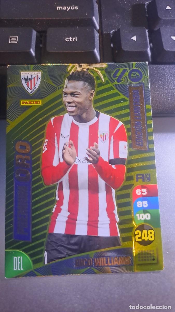Sammeln alte Sammelbilder: ADRENALYN XL NICO WILLIAMS PREMIUM ORO ATHLETIC CLUB BILBAO EDICION LIMITADA 2024 2025 24 25 PANINI