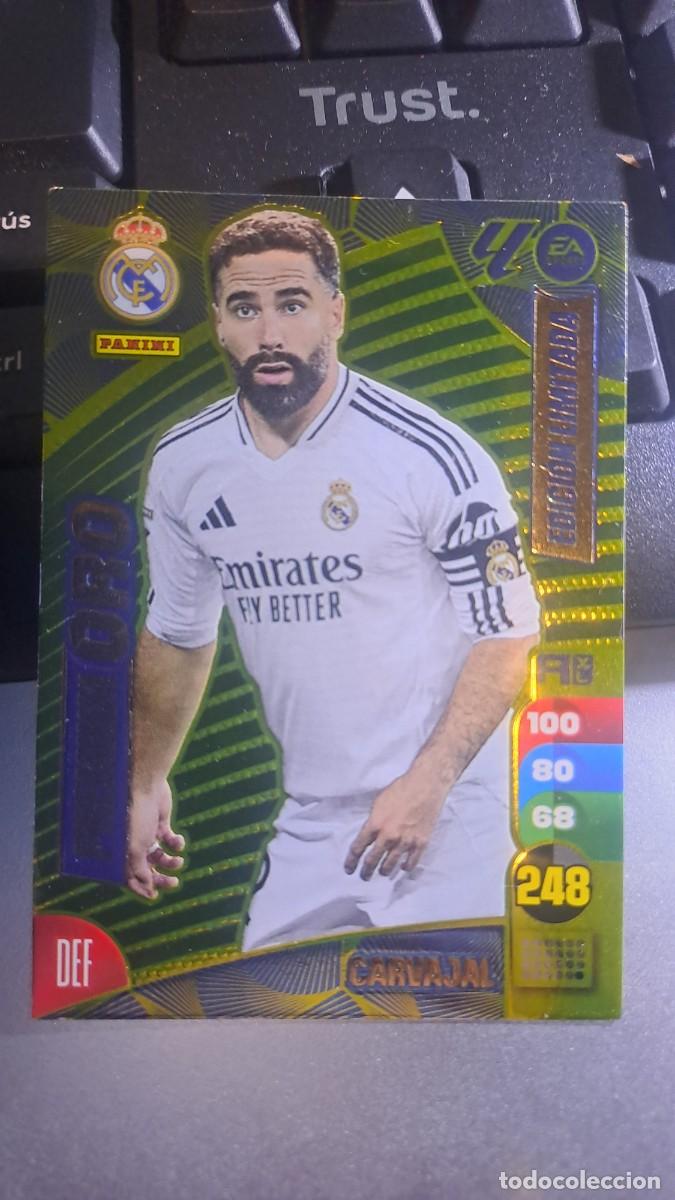 Coleccionismo cromos antiguos: ADRENALYN XL CARVAJAL PREMIUM ORO REAL MADRID EDICION LIMITADA CROMO LIGA 2024 2025 24 25 PANINI