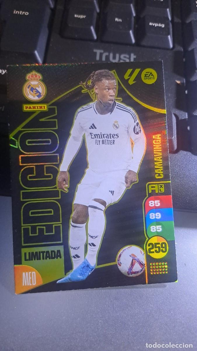 Coleccionismo cromos antiguos: ADRENALYN XL CAMAVINGA EDICION LIMITADA REAL MADRID CROMO LIGA 2024 2025 24 25 PANINI