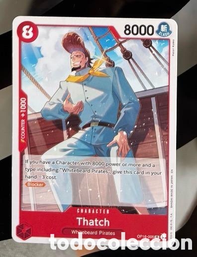 Coleccionismo cromos antiguos: Carta One Piece Thatch