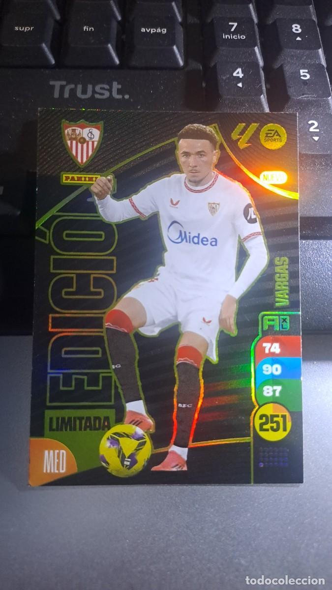 Coleccionismo cromos antiguos: ADRENALYN XL VARGAS NUEVO EDICION LIMITADA SEVILLA CROMO LIGA 2024 2025 24 25 PANINI