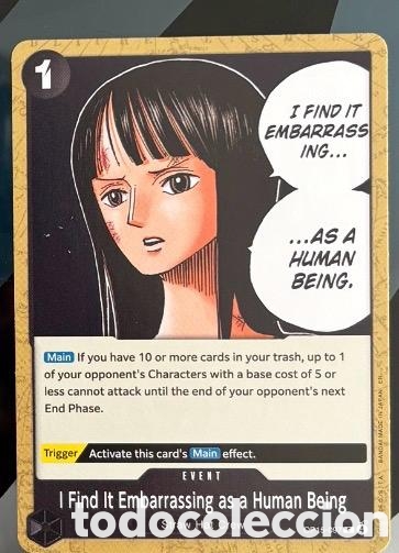 Coleccionismo cromos antiguos: Carta One Piece I finf it embarrassing