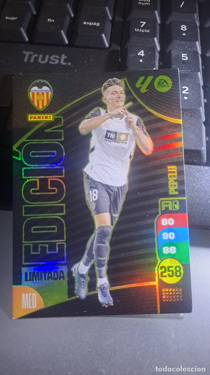 Coleccionismo cromos antiguos: ADRENALYN XL PEPELU EDICION LIMITADA VALENCIA CROMO LIGA 2024 2025 24 25 PANINI