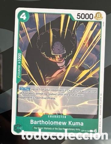 Coleccionismo cromos antiguos: Carta One Piece Bartholomew