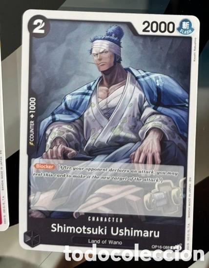 Coleccionismo cromos antiguos: Carta One Piece Ushimaru