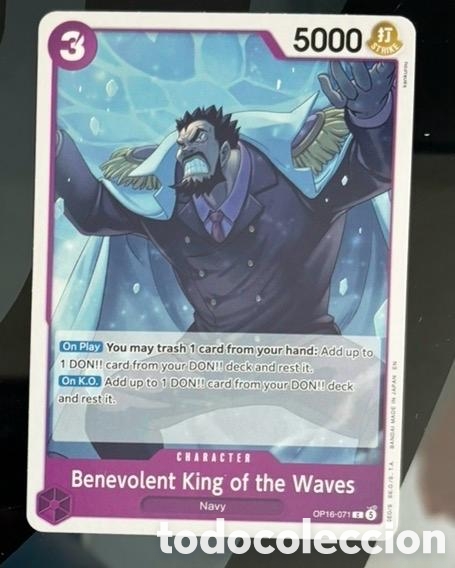 Coleccionismo cromos antiguos: Carta One Piece King of the waves