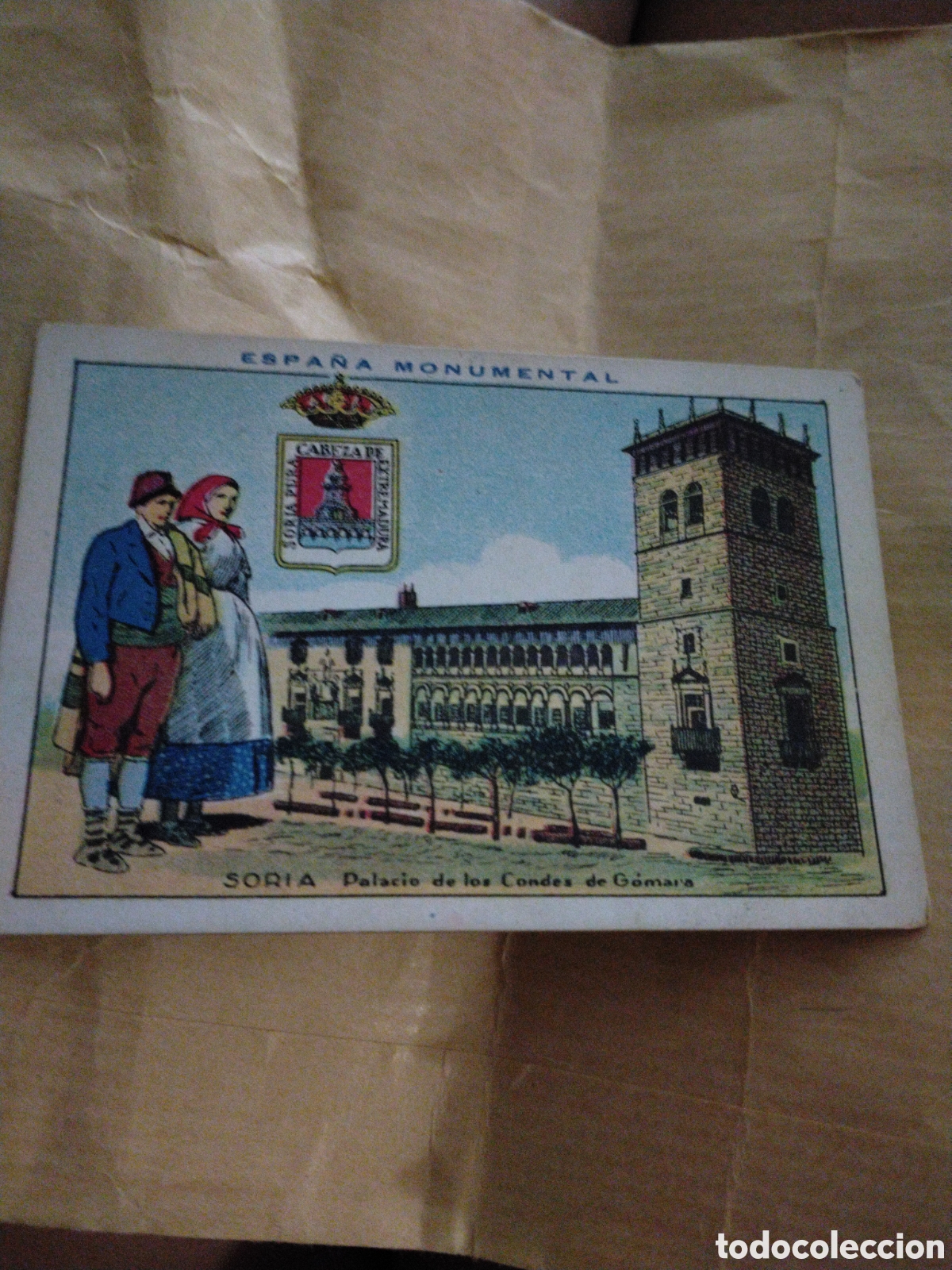 Colecionismo Cromos antigos: ESPA&Ntilde;A MONUMENTAL-SORIA PALACIO DE LOS CONDES DE G&Oacute;MARA-N 21-CHOCOLATES AMATLLER BARCELONA 19..