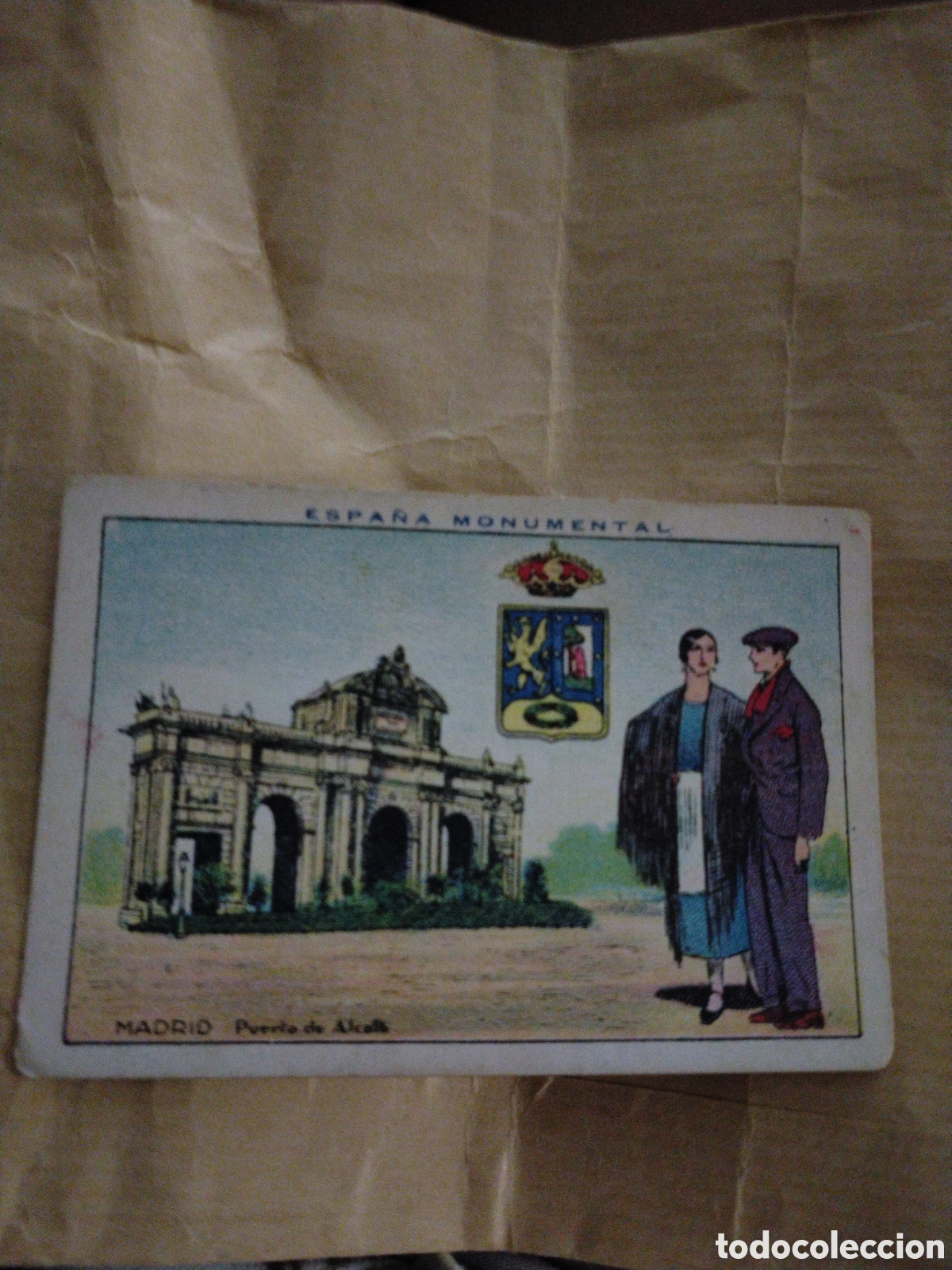 Colecionismo Cromos antigos: ESPA&Ntilde;A MONUMENTAL-MADRID PUERTA DE ALCAL&Aacute;-N 6-CHOCOLATES AMATLLER BARCELONA 19..