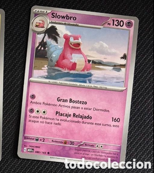 Coleccionismo cromos antiguos: 080/165 Slowbro Carta POKEMON TCG