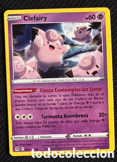 Collectionnisme Cartes &agrave; collectionner anciennes: 062/196 Clefairy Carta POKEMON TCG
