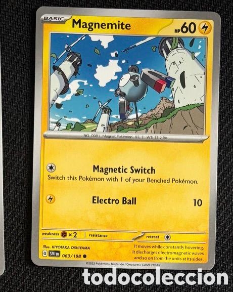 Collectionnisme Cartes &agrave; collectionner anciennes: 063/198 Magnemite Carta POKEMON TCG