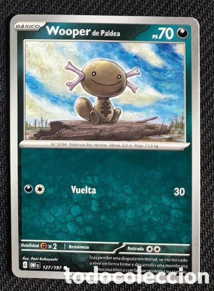 Colecionismo Cromos antigos: 127/197 Wooper de Paldea Carta POKEMON TCG