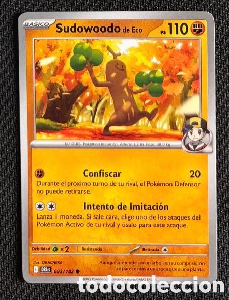 Colecionismo Cromos antigos: 093/182 Sudowoodo Carta POKEMON TCG