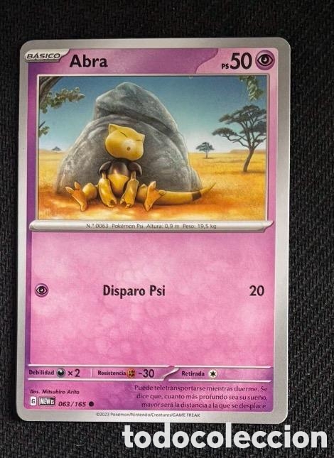 Colecionismo Cromos antigos: 063/165 Abra Carta POKEMON TCG