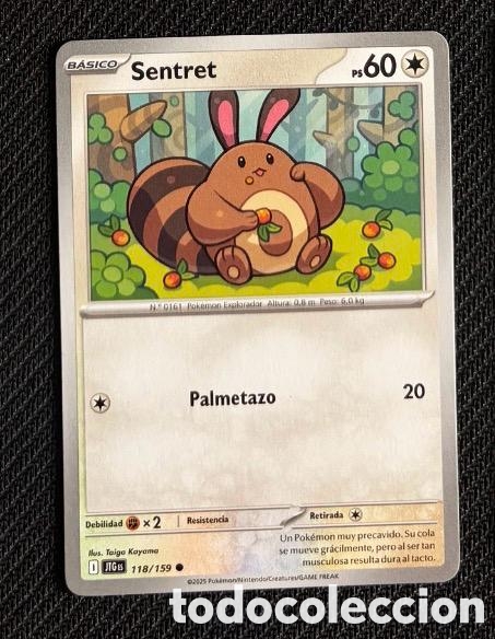 Colecionismo Cromos antigos: 118/159 Sentret Carta POKEMON TCG