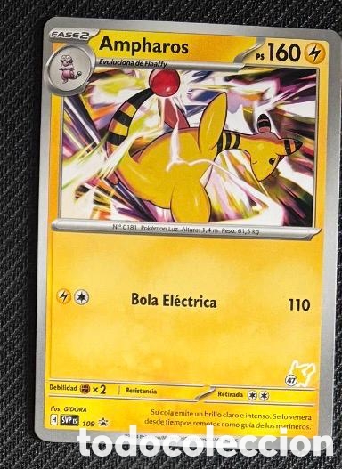 Coleccionismo cromos antiguos: 109 Ampharos Carta POKEMON TCG