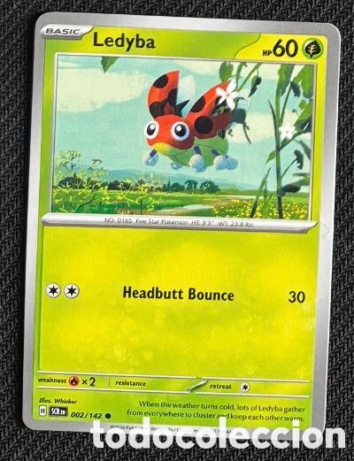 Coleccionismo cromos antiguos: 002/142 Ledyba Carta POKEMON TCG