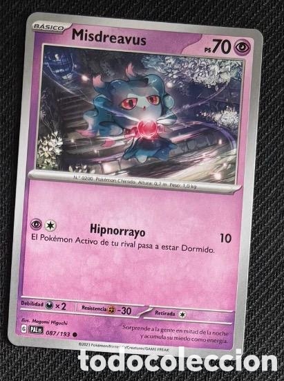Coleccionismo cromos antiguos: 087/193 Misdreavus Carta POKEMON TCG