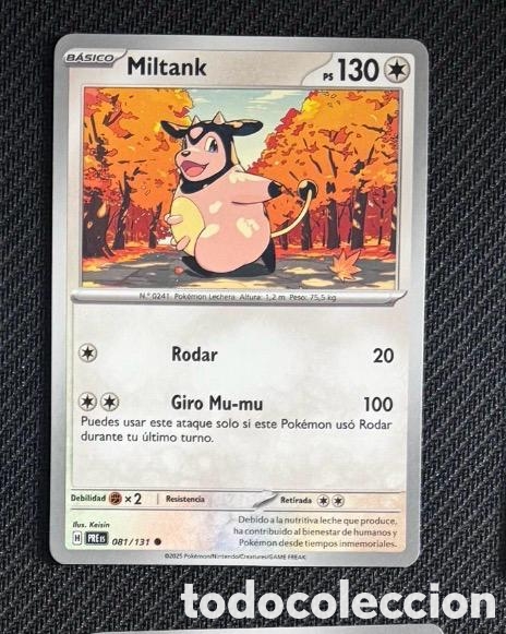 Coleccionismo cromos antiguos: 081/131 Miltank Carta POKEMON TCG