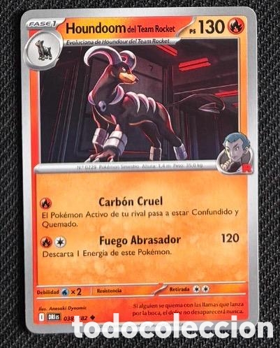 Coleccionismo cromos antiguos: 038/182 Houndoom Carta POKEMON TCG