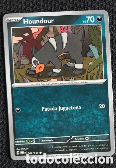 Coleccionismo cromos antiguos: 062/131 Houndour Carta POKEMON TCG