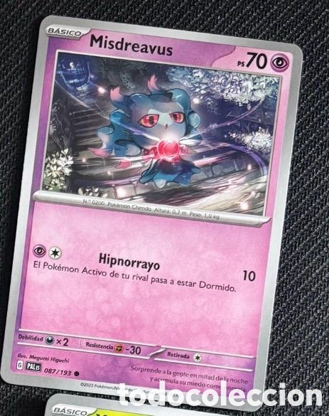 Coleccionismo cromos antiguos: 087/193 Misdreavus Carta POKEMON TCG