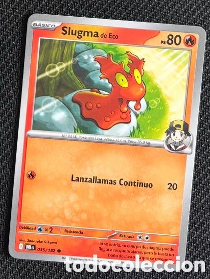 Coleccionismo cromos antiguos: 035/182 Slugma Carta POKEMON TCG