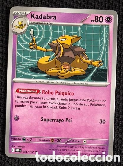 Coleccionismo cromos antiguos: 055/132 Kadabra Carta POKEMON TCG