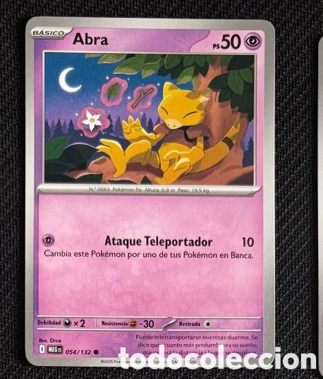 Coleccionismo cromos antiguos: 054/132 Abra Carta POKEMON TCG