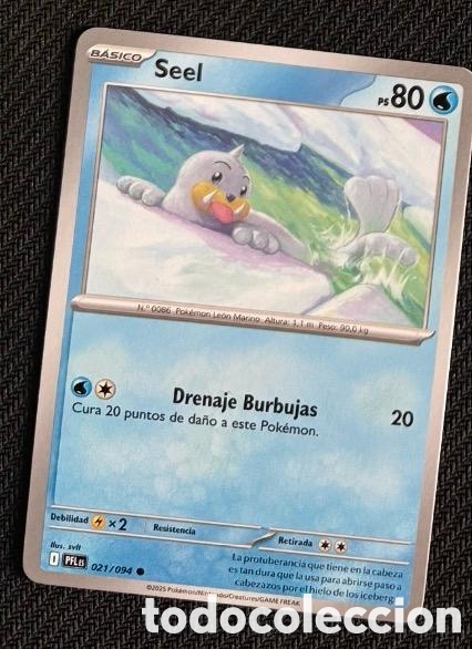 Coleccionismo cromos antiguos: 021/094 Seel Carta POKEMON TCG