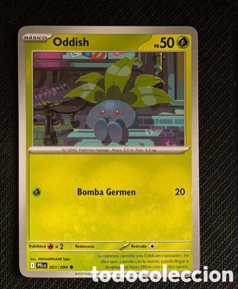 Coleccionismo cromos antiguos: 001/094 Oddish Carta POKEMON TCG