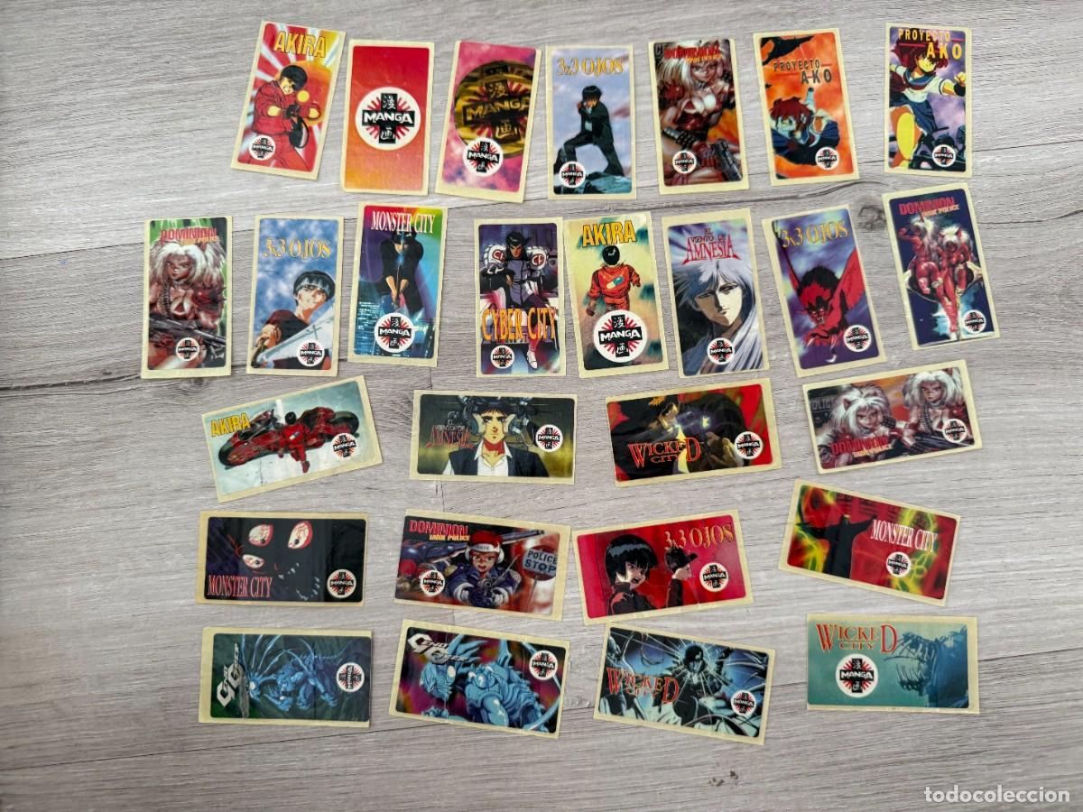Collezionismo Figurine antiche: Colecci&oacute;n casi completa - chicle Manga - Akira, 3x3 ojos, Evangelion...