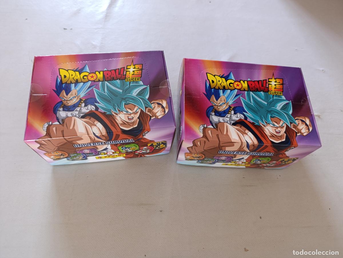 Coleccionismo cromos antiguos: LOTE 2 CAJAS DE SOBRES STAKS DRAGON BALL SUPER UNIVERSE SURVIVAL - PANINI - 100 SOBRES (154#w)