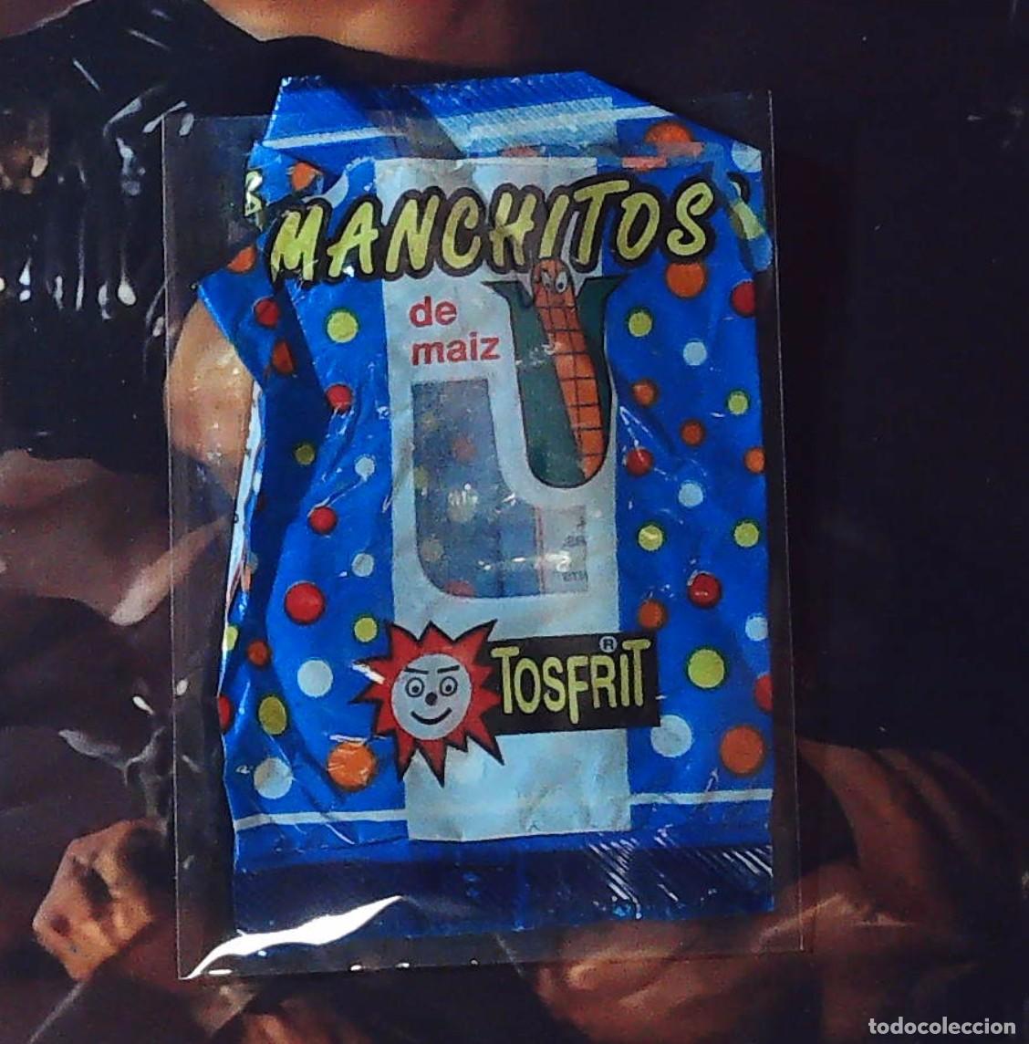 Coleccionismo cromos antiguos: manchitos tosfrit envoltorio de los a&ntilde;os 90 no matutano aperitivos snacks