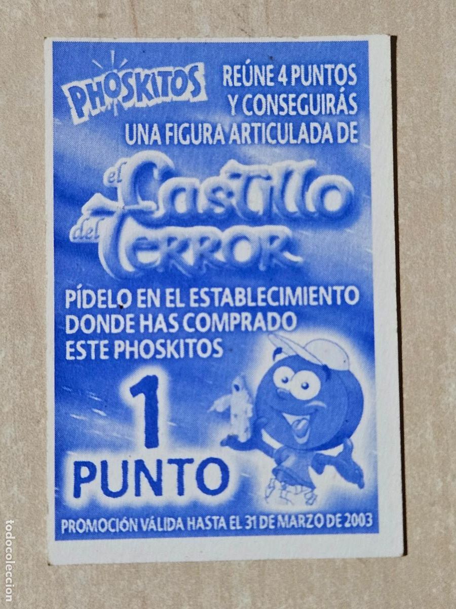 Coleccionismo cromos antiguos: CROMO PEGATINA PHOSKITOS -- CASTILLO DEL TERROR - Foto 2