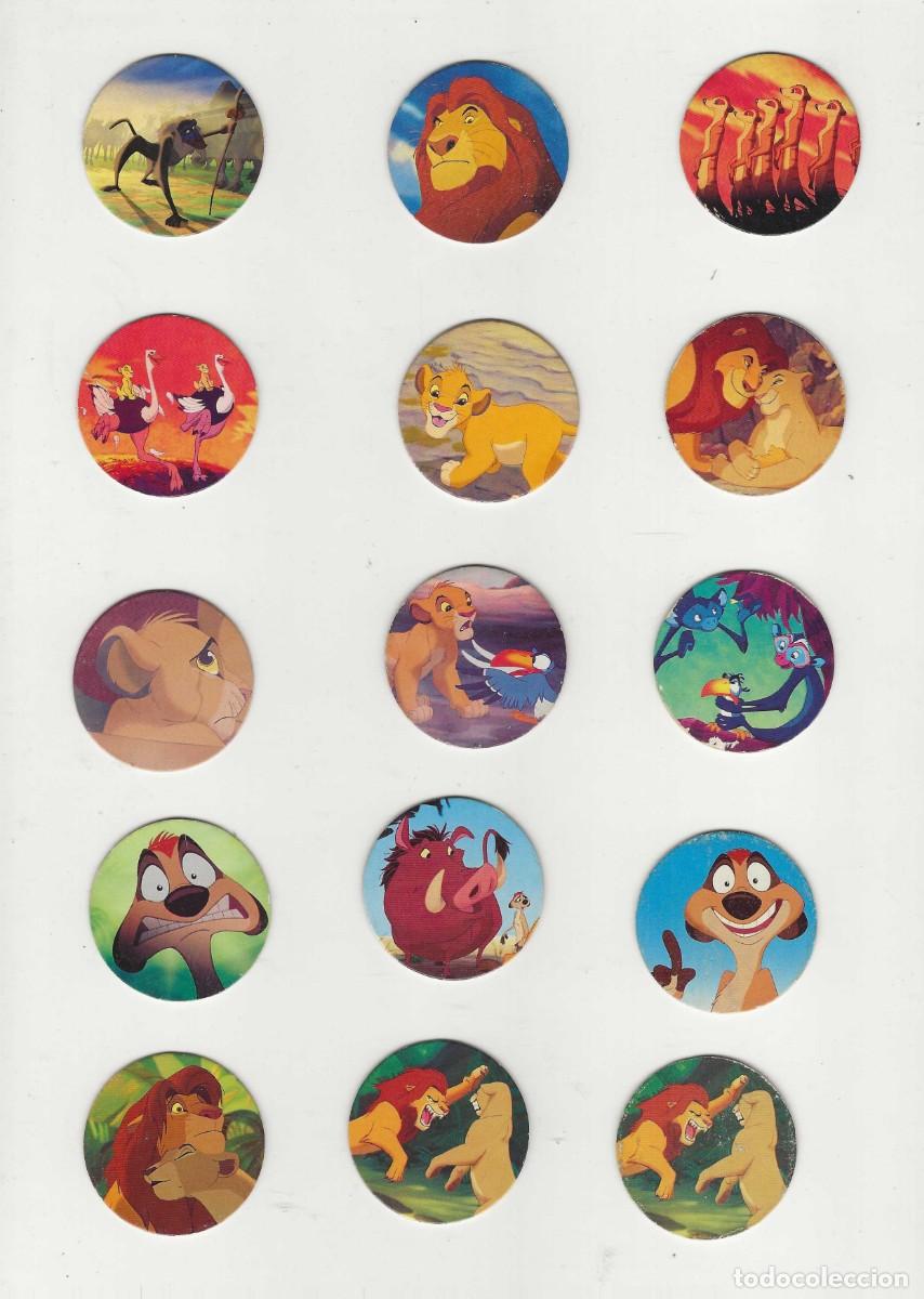 Coleccionismo cromos antiguos: TAZO -- EL REY LE&Oacute;N -- 14 DIFERENTES + 1 REPETIDO -- MIRA RELACI&Oacute;N