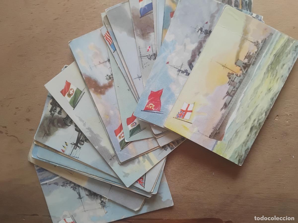 Coleccionismo cromos antiguos: 29 CROMO POSTALLES DEL ALBUM MARINA DE GUERRA INTERNACIONAL. CHOCOLATE LA ESTRELLA.